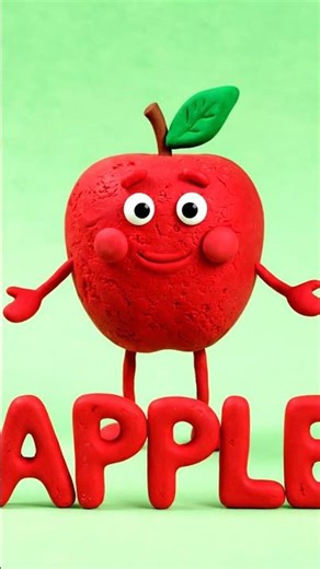 Apple 🍎 A-P-P-L-E Spelling Song for Kids