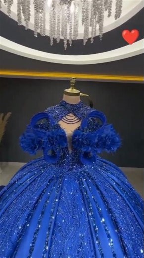 Luxury Sapphire Blue Bride 💙👑