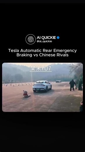 AI Quickie on Instagram: "Recent independent safety testing in China has sent shockwaves through the automotive industry as Tesla’s camera-based system outperformed rivals equipped with far more expensive hardware. Despite relying solely on Tesla Vision, the Model 3 and Model X successfully navigated complex hazard scenarios, such as avoiding simulated animals at high speeds, while many popular Chinese competitors failed. These results highlight a significant lead in AI software optimization, pr