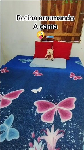 Rotina / arrumando minha cama 🛏️😻 #vidareal #donadecasa #organizando