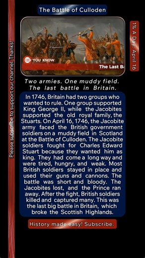 Exhausted Soldiers vs. Cannons: Who Won | The Battle of Culloden