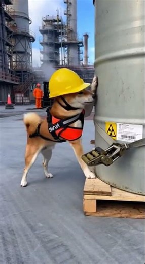 A Shiba Inu – is working as a Nuclear Resource Extractor