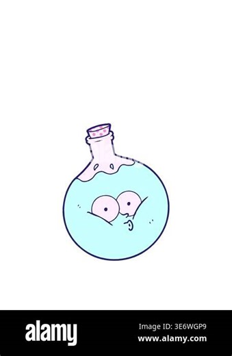 jumping motion animation of cartoon potion drawing Stock Video Footage - Alamy