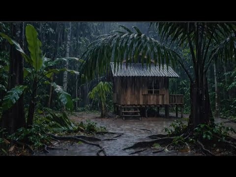 Natural Rain Sounds to Drift You to Sleep | Tranquil Rain & Forest Atmosphere