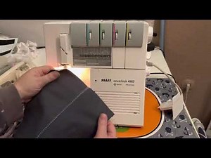 Flatlocknaht mit zwei Faden Overlock pfaff 4862 #nähmaschine #sewingmachine #pfaff