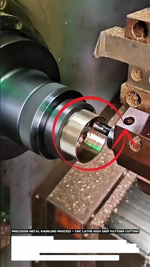 Precision Metal Knurling Process – CNC Lathe High Grip Pattern Cutting.