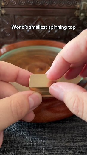 No it’s average 🤭 #miniature #spinningtop