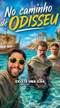 This island is near Ithaca, where The Odyssey takes place, and you can swim with wild pigs there