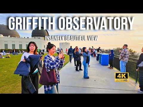 Stunning Griffith Observatory Walk, Los Angeles 🇺🇸 | PACKED 4K Walk