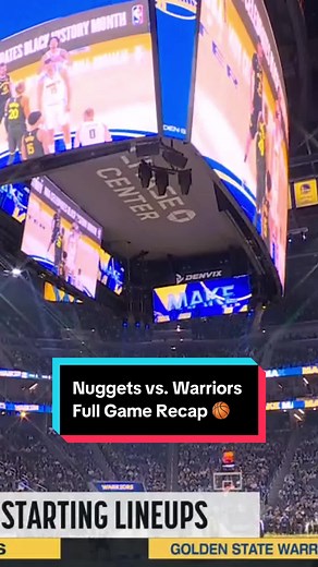 @Denver Nuggets vs. @warriors full game highlights 🙌 #NBA #basketball #Nuggets #Warriors