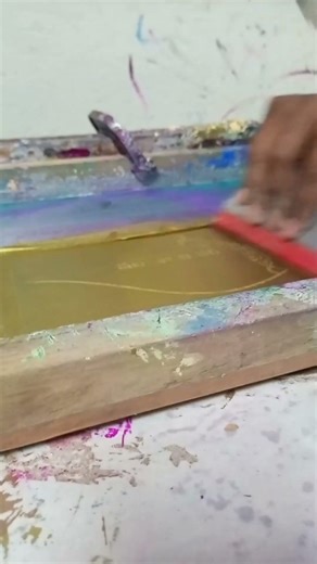 screen printing on multicolor