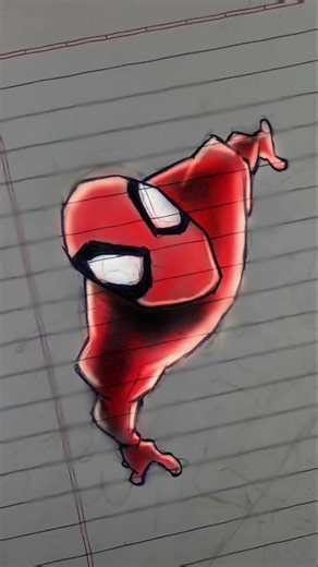 Spider man Pen sketch with animation #shorts #spiderman