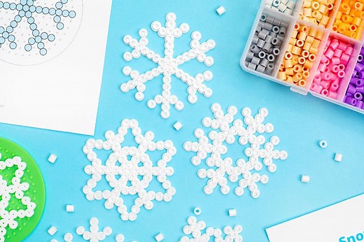 Perler Bead Snowflake | FREE Snowflake Perler Bead Patterns