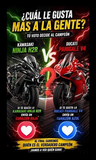 Kawasaki Ninja H2R vs Ducati Panigale V4 | Who is the true king? 🏍️🔥 #superbikes