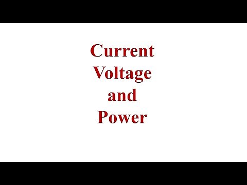 Current, Voltage and Power Explained with Examples