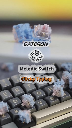 New Arrival - Melodic Clicky Switch Offers a full tactile feeling with a strong rebound, providing a tactile experience that stands out of the crowd. • Type: Clicky • Operating Force: 60±12gf • Pre-Travel: 2.0±0.6mm • Total Travel: 4mm Max • LED Support: SMD​ • Pre-lubed: Yes • Pins: 5-Pin