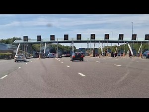 M6 Toll from Norton Canes Services - UK motorway driving.