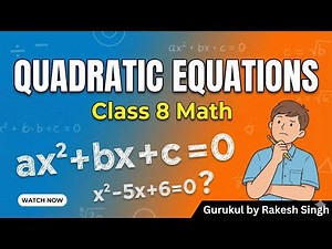 Quadratic Equations Word Problems Made Easy | Class 8 Math | Chapter 25