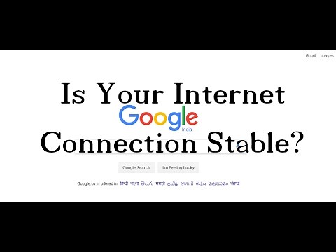 How to check Internet Connection Stability??