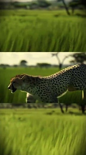 Cheetahs Running Through the Savannah at Full Speed 🐆🌾 #wildlife #leopard #animals