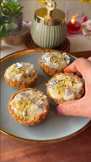 Sitaphal Rabdi Katori 🌼 | Diwali Special Dessert | Easy Indian Sweet Recipe