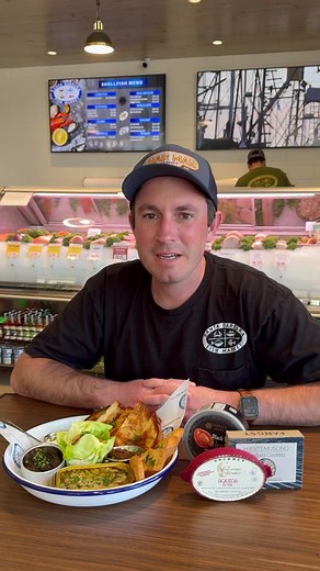 Tinned fish enthusiast? We’ve curated some of our favorites at the Goleta restaurant where you can add crackers, sourdough bread, creme fraiche, and onion jam to any purchase. Pairs perfectly with a cold beer or glass of wine! #tinnedfish #tinnedseafood #santabarbara #seafood #santabarbaraseafood #goleta