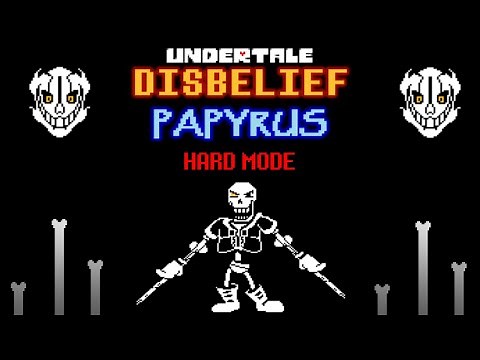 Official Undertale Disbelief Papyrus phase 1-2 Hard Mode (HP INF) | Undertale FanGame | Thanos Sans