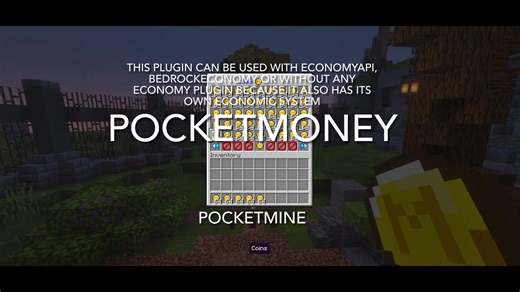PocketMoney - PocketMine Plugin | PM5 #pocketmine #plugin #pm5 #minecraft #plugins