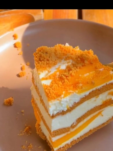 Orange never looked this tempting — a slice that glows with pure sweetness. #OrangeVibes #CakeLovers #SweetSlice #FoodAesthetic #DessertMood #VisualDelight #AIVisuals | Aesthetic Snaps