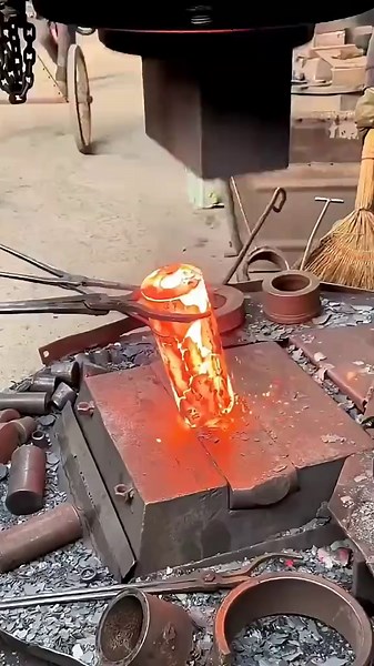 Industrial Forging Process in Steel and Iron Factories
