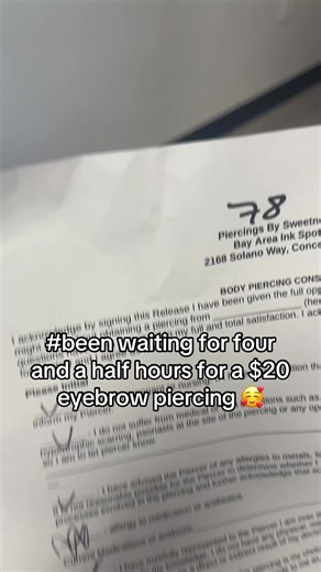 My Eyebrow Piercing Adventure: The 4.5-Hour Wait