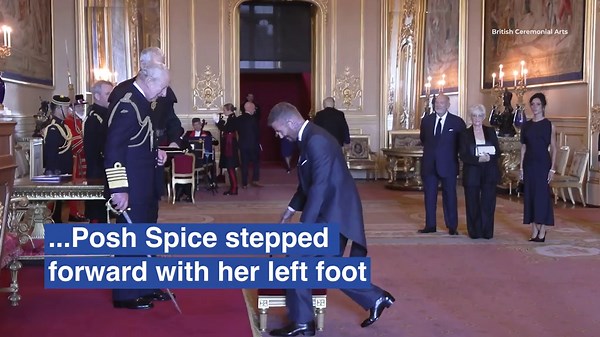 Arise, Sir David! Moment Beckham finally receives his knighthood