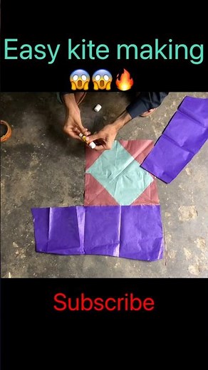 New design kite making 😱🔥 #kite #patang #kiteflying #shortvideo #viralvideo #trendingshorts