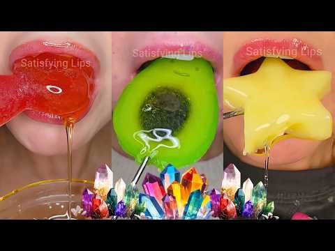 Crunchy Kohakutou Crystal Candy ! Satisfying ASMR Eating Sounds 💎💎💎