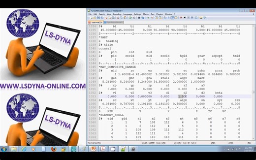 LS-DYNA Tutorial Composite Material--复合材料--纤维方向