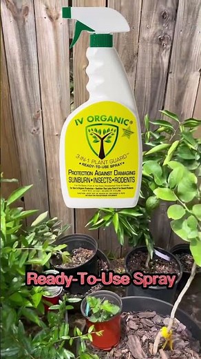Organic Sunscreen For ALL Plants: IV Organic® 3-in-1 Plant Guard