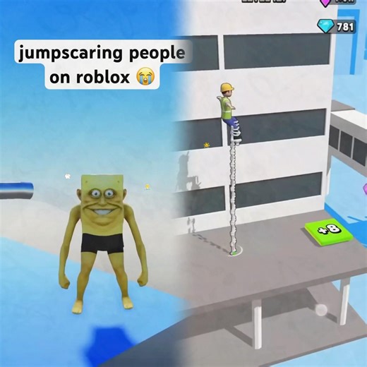he screamed so loud 😂 #roblox #trolling #troll #funny #memes #meme