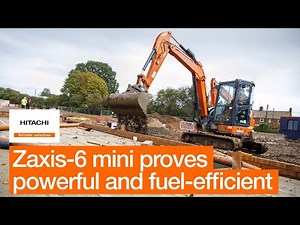 Zaxis-6 mini excavator proves powerful and fuel-efficient