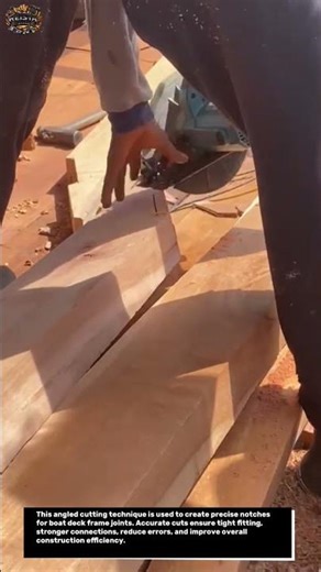 Angled Cutting Technique for Deck Frame Joints | Perfect Notching Process