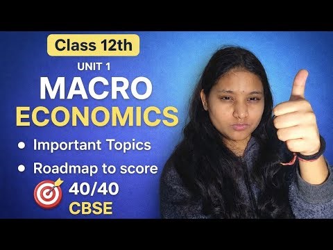 Class 12 Macro Economics Unit 1|Important Topics + PYQ Analysis| Roadmap to Score 40/40 in CBSE 2026