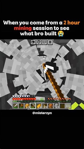 Bro built THIS while I was mining for 2 hours 💀 | MisterZyn #shorts