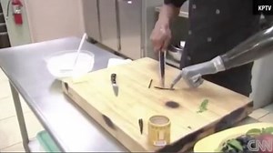Watch a Chef Complete Knifework with a Bionic Arm