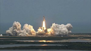 Space Shuttle Lift Off Into Atmosphere Stock Footage SBV-300105155 - Storyblocks