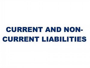 Current and Non Current Liabilities