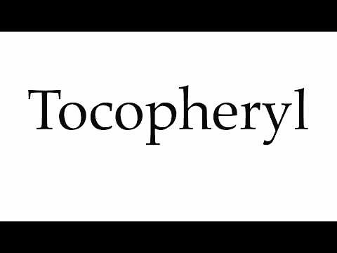 How to Pronounce Tocopheryl