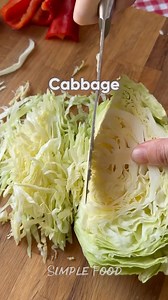 1.9M views · 13K reactions | Fresh & Crunchy Cabbage Salad Recipe | Quick & Easy Healthy Dish! | Simple Food - videos and recipes | Facebook