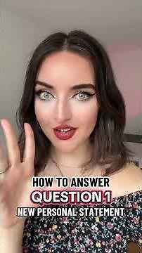 HOW TO ANSWER QUESTION 1 IN THE NEW UCAS PERSONAL STATEMENT 📝📚🤓 #personalstatement