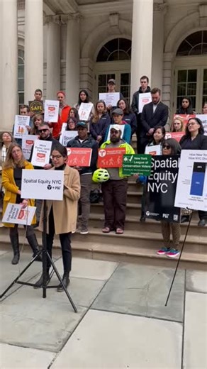#NYLCV's Dep Dir for NYC Policy Alia Soomro spoke at a #CityHall...
