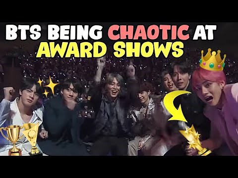 bts at award shows = it's chaos time! (bts funny moments at award shows)