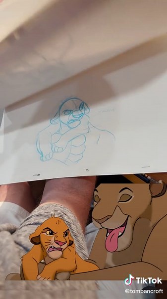 Young Simba Animation Scene from Disney's Lion King